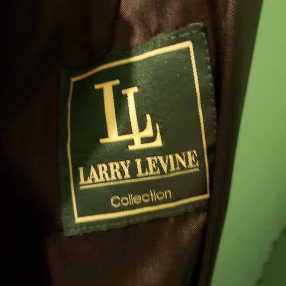 MENS: Larry Levine Wool Double Breasted Winter Over Coat - Picture 4 of 4